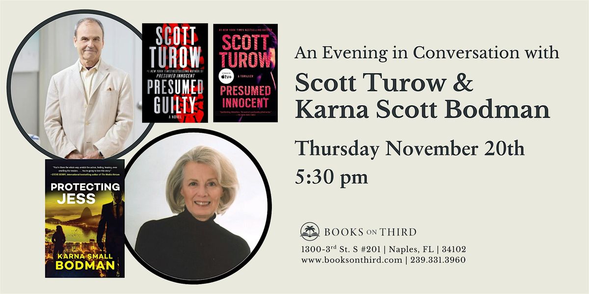 An Evening in Conversation with Scott Turow and Karna Small Bodman