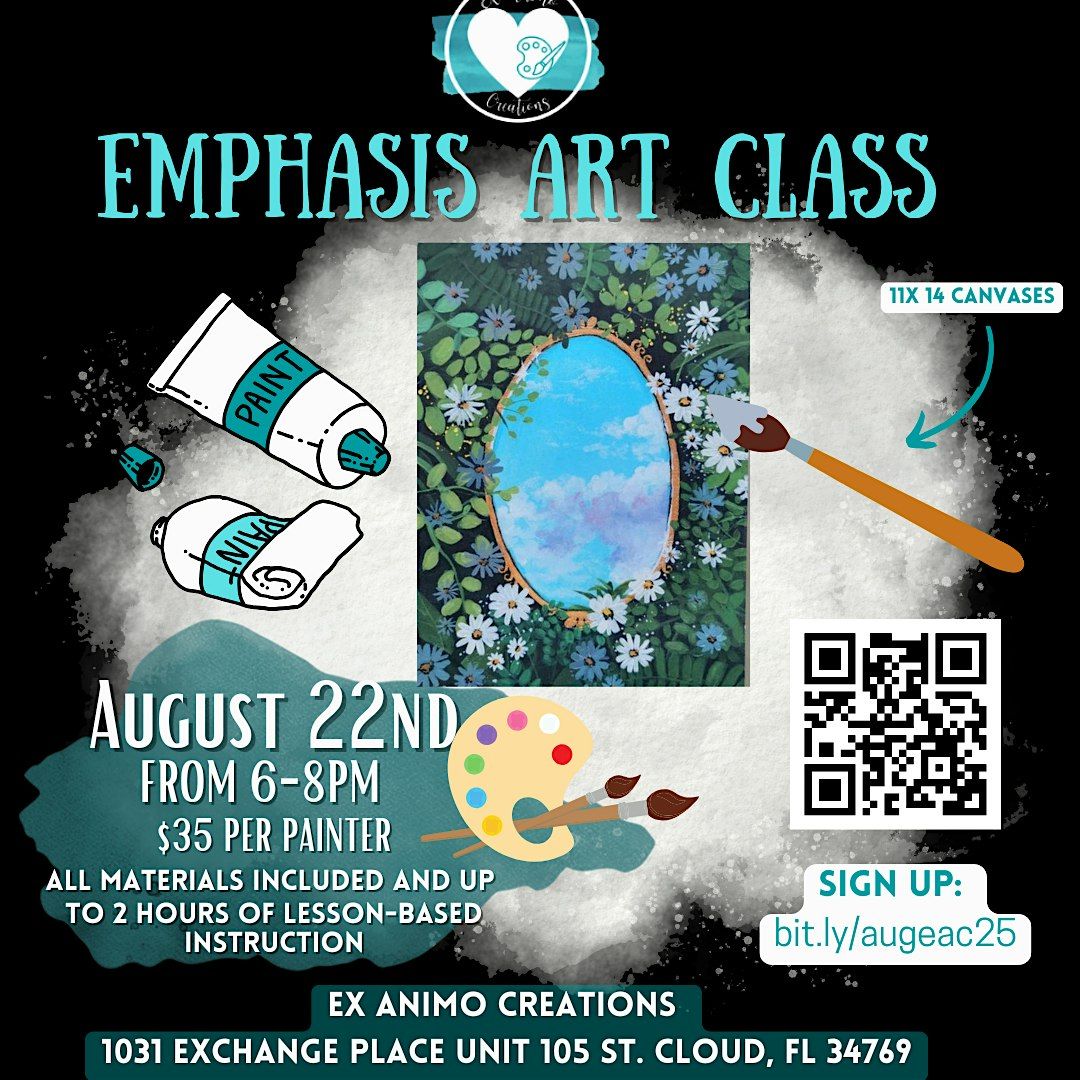 August Emphasis Art Class