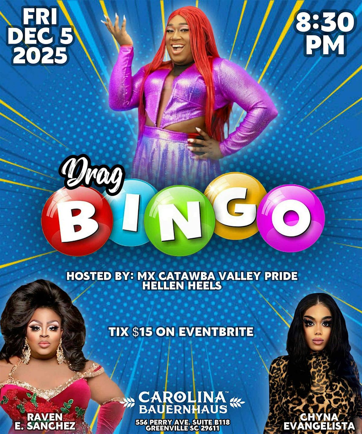 Drag Bingo at The Bauern