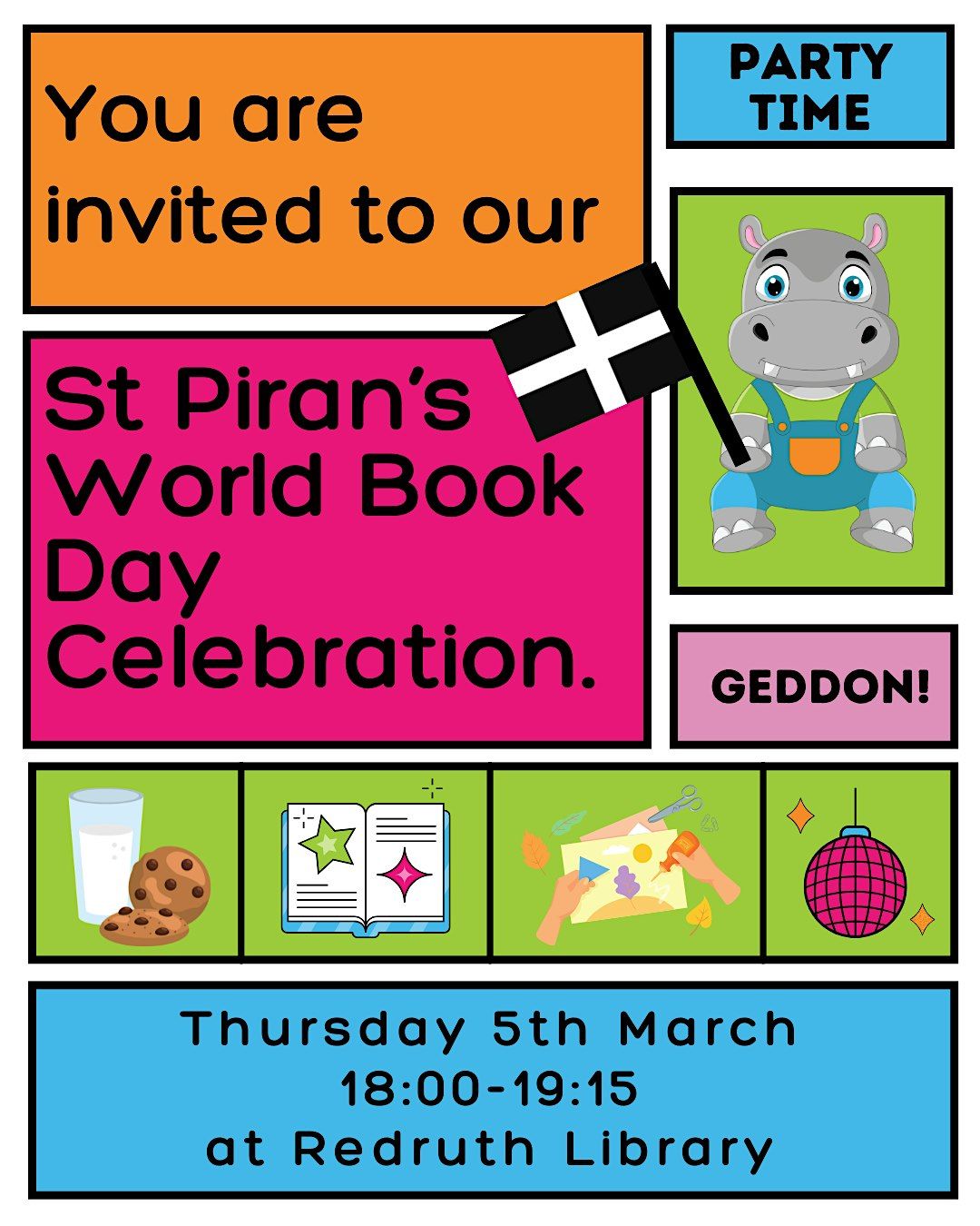 St Pirans World Book Day Celebration at Redruth Library & Information ...