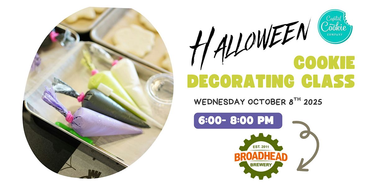 October 8th - Hallowneen Cookie Decorating Class!