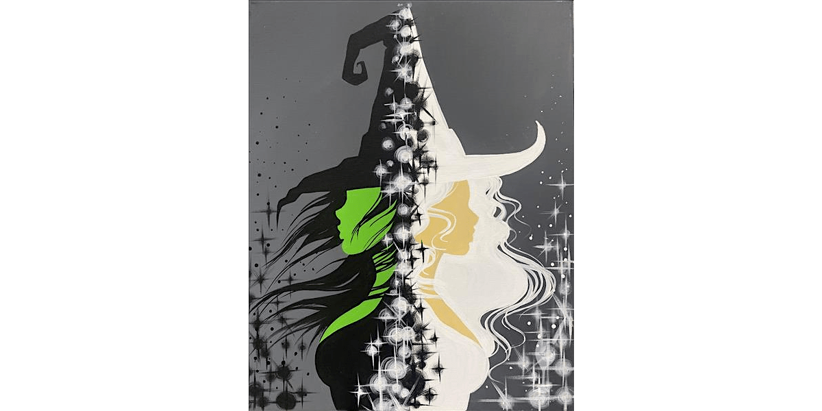 The Wicked Tale of Defying Gravity - Paint and Sip in Austin | Classpop!\u2122