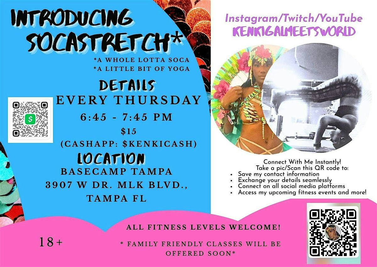 SocaSTRETCH: Tampa's Newest Caribbean Fitness Experience!