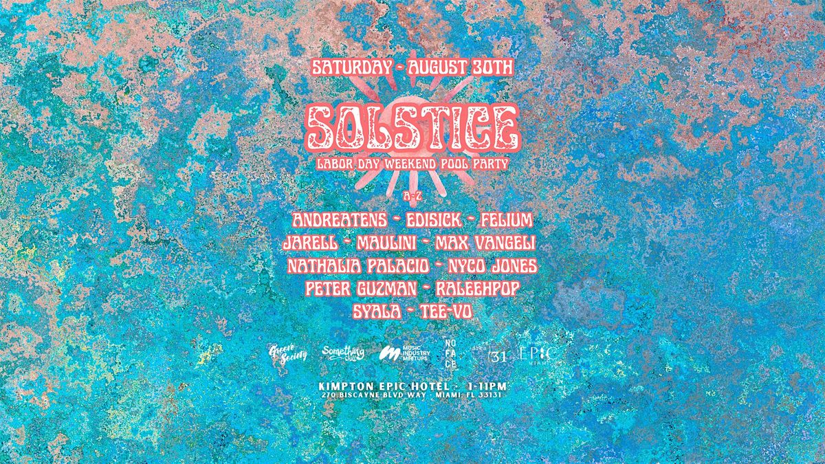 Solstice Pool Party