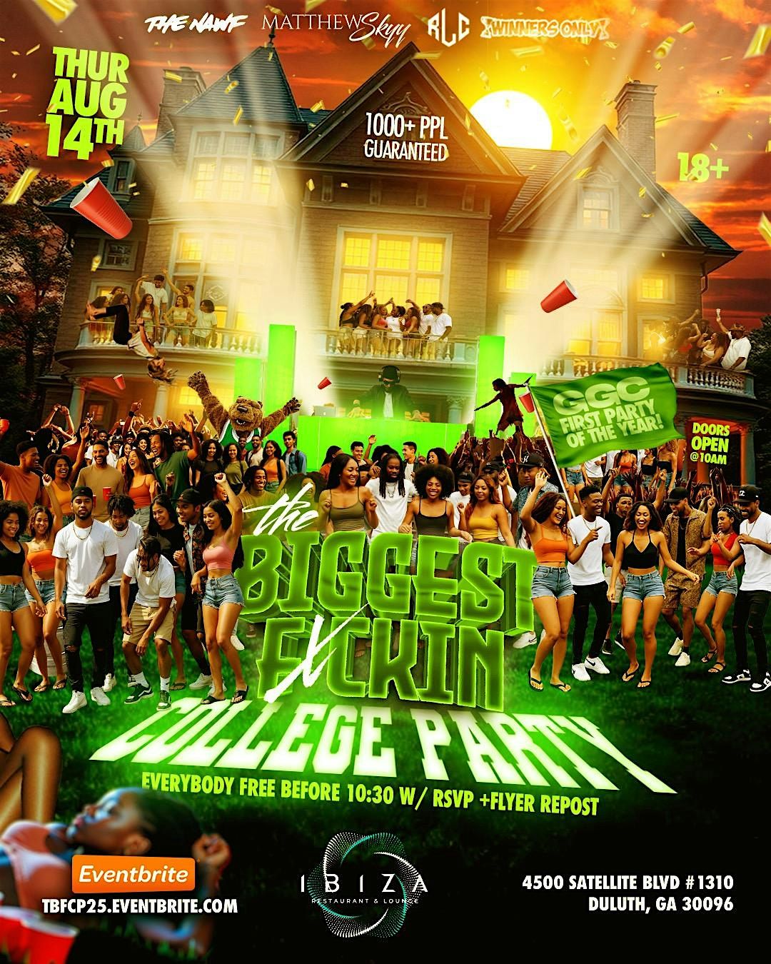 THE BIGGEST FXCKIN COLLEGE PARTY