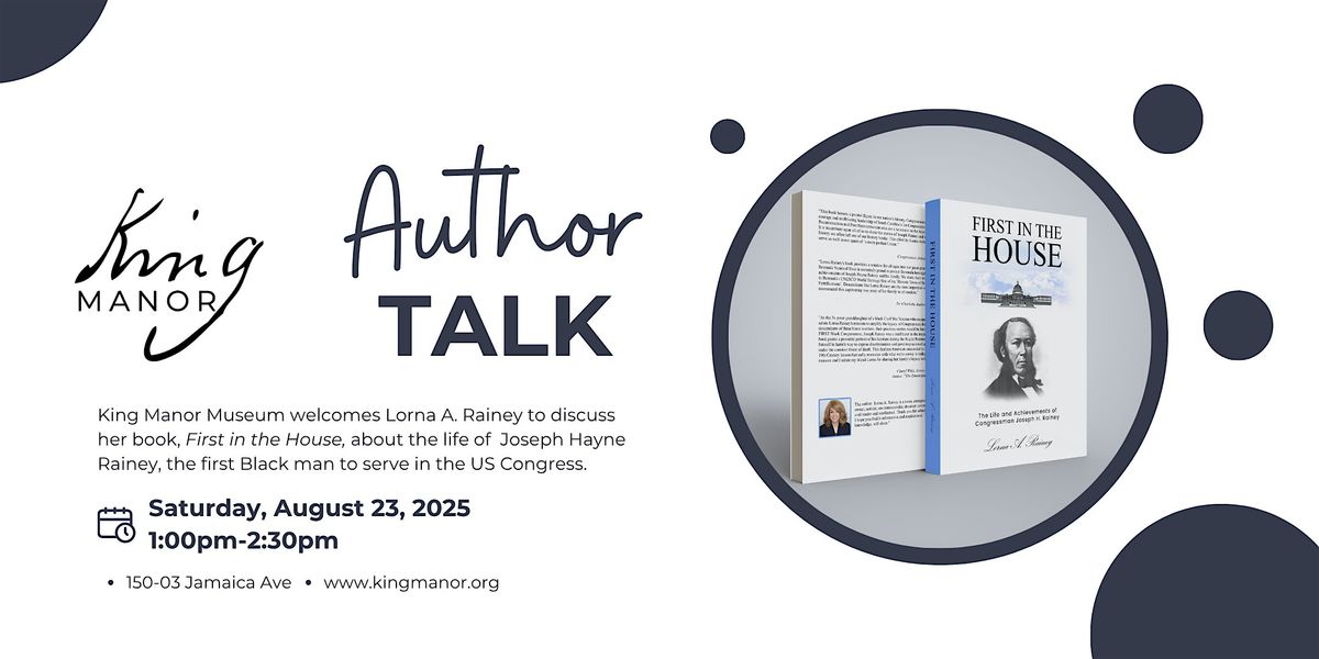 The First Black Man in Congress: A free author talk with Lorna A. Rainey
