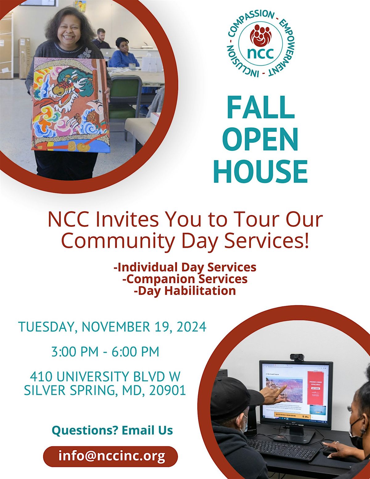 NCC Day Program Fall Open House