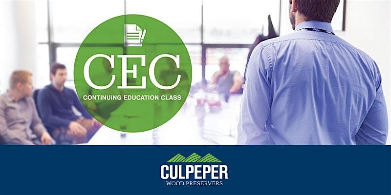 Culpeper Wood and ESPY Lumber CE Class