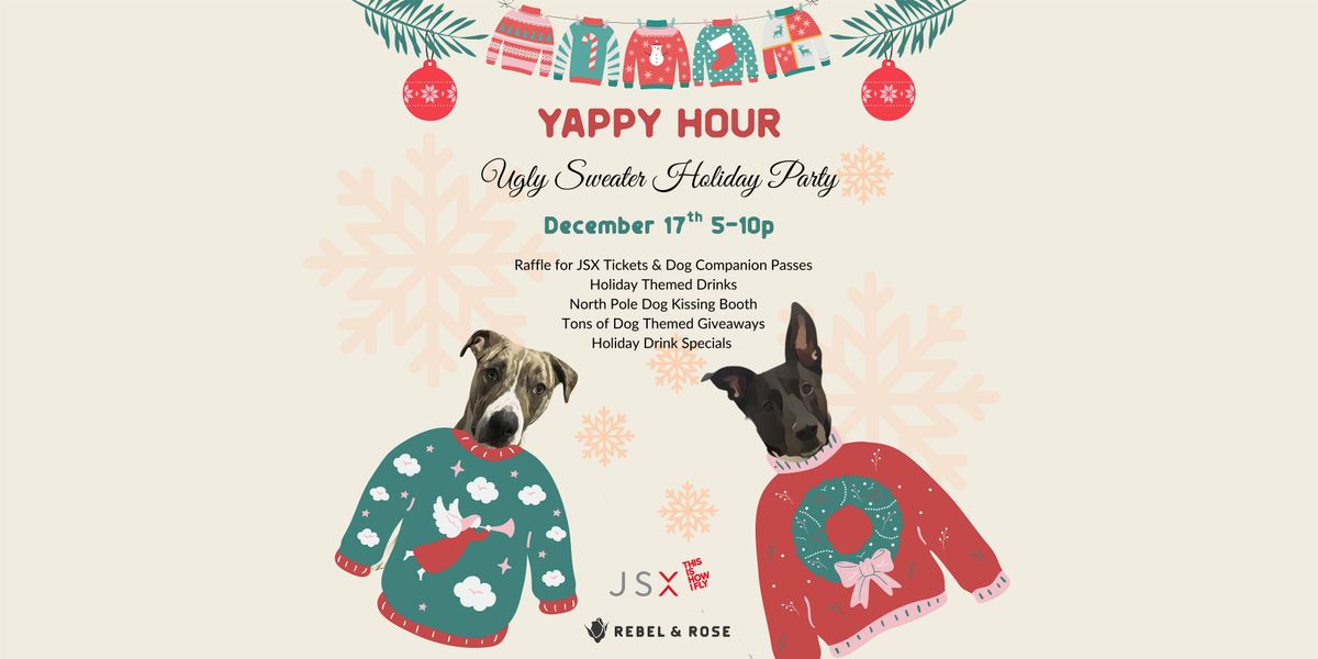 Ugly Sweater Dog Christmas Party with JSX Airline Ticket Giveaway!