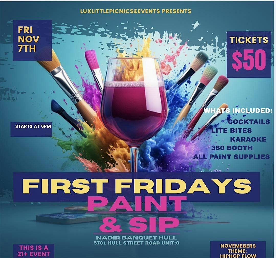 First Fridays Paint and Sip: HipHop Flow
