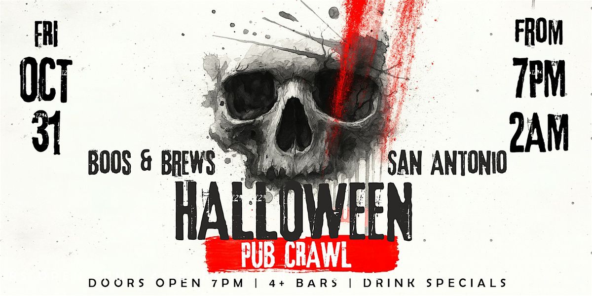 Boos & Brews Halloween Pub Crawl San Antonio 2025