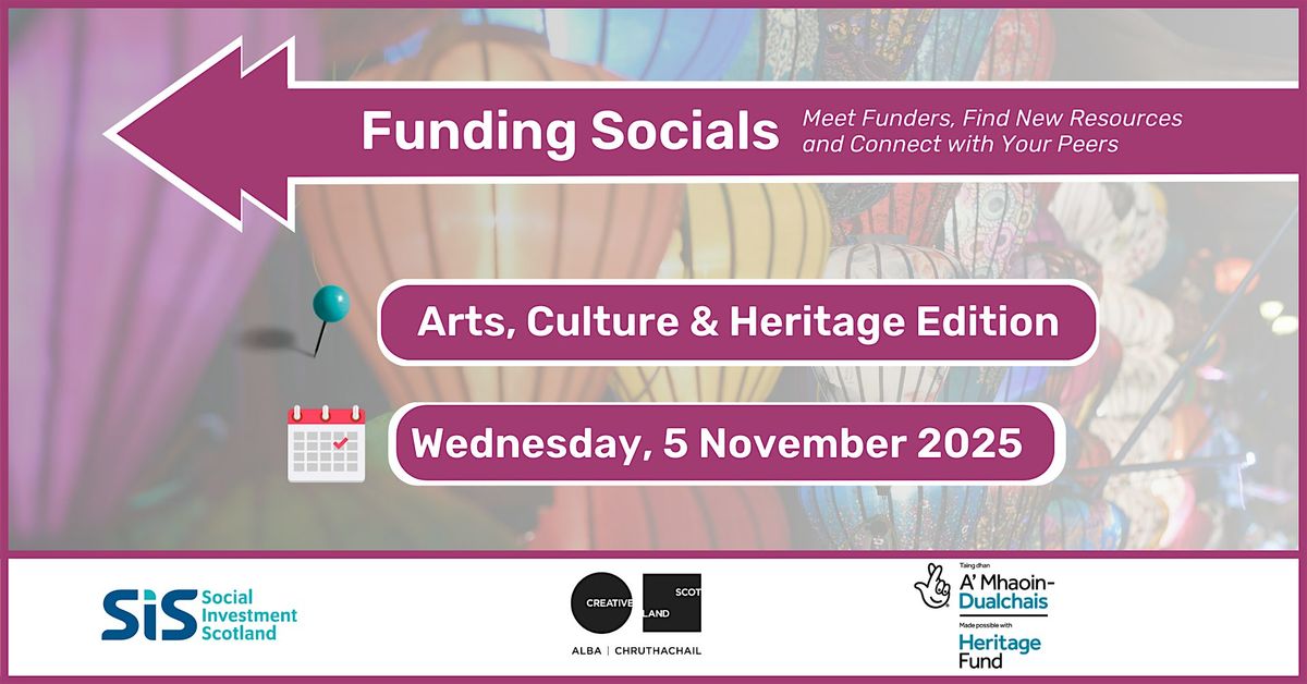 Funding Socials: Meet Funders, Find New Resources & Connect with Your Peers