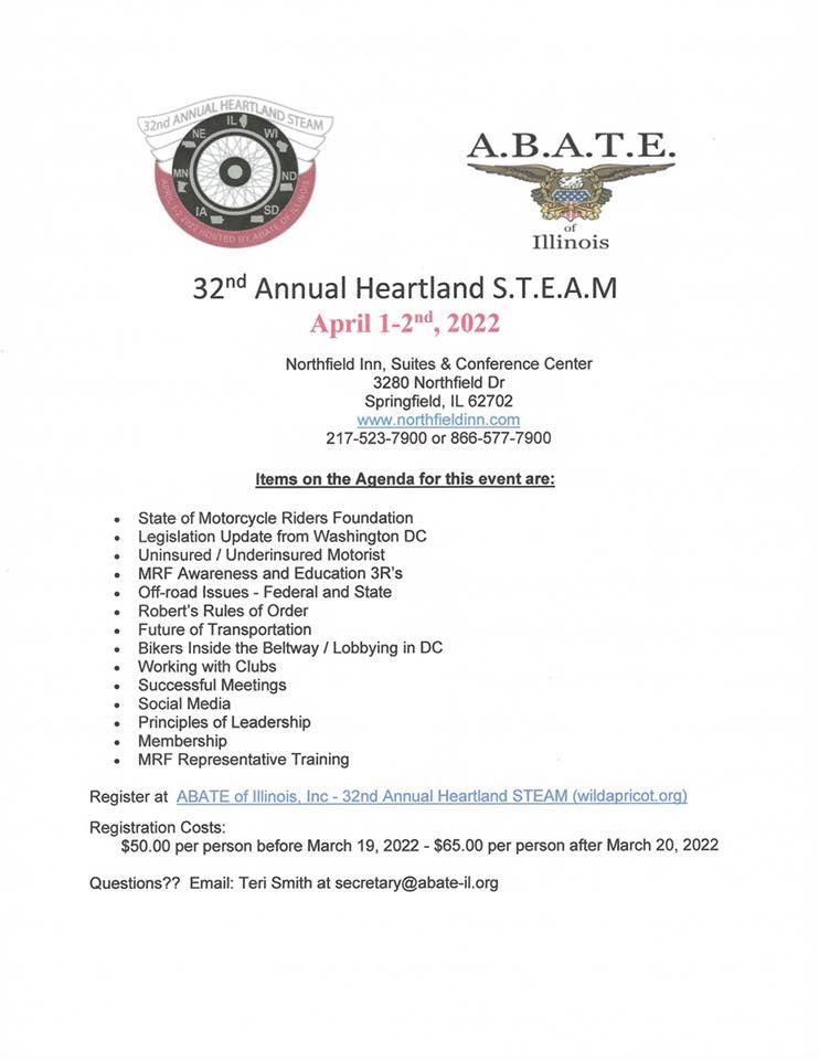 Heartland Steam Northfield Inn Suites Conference Center Springfield Il April 1 To April 2