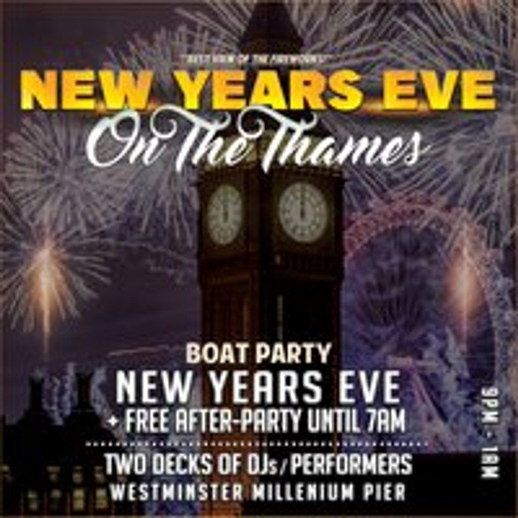 Party Party Fireworks on The Thames the ultimate NYE Boat party