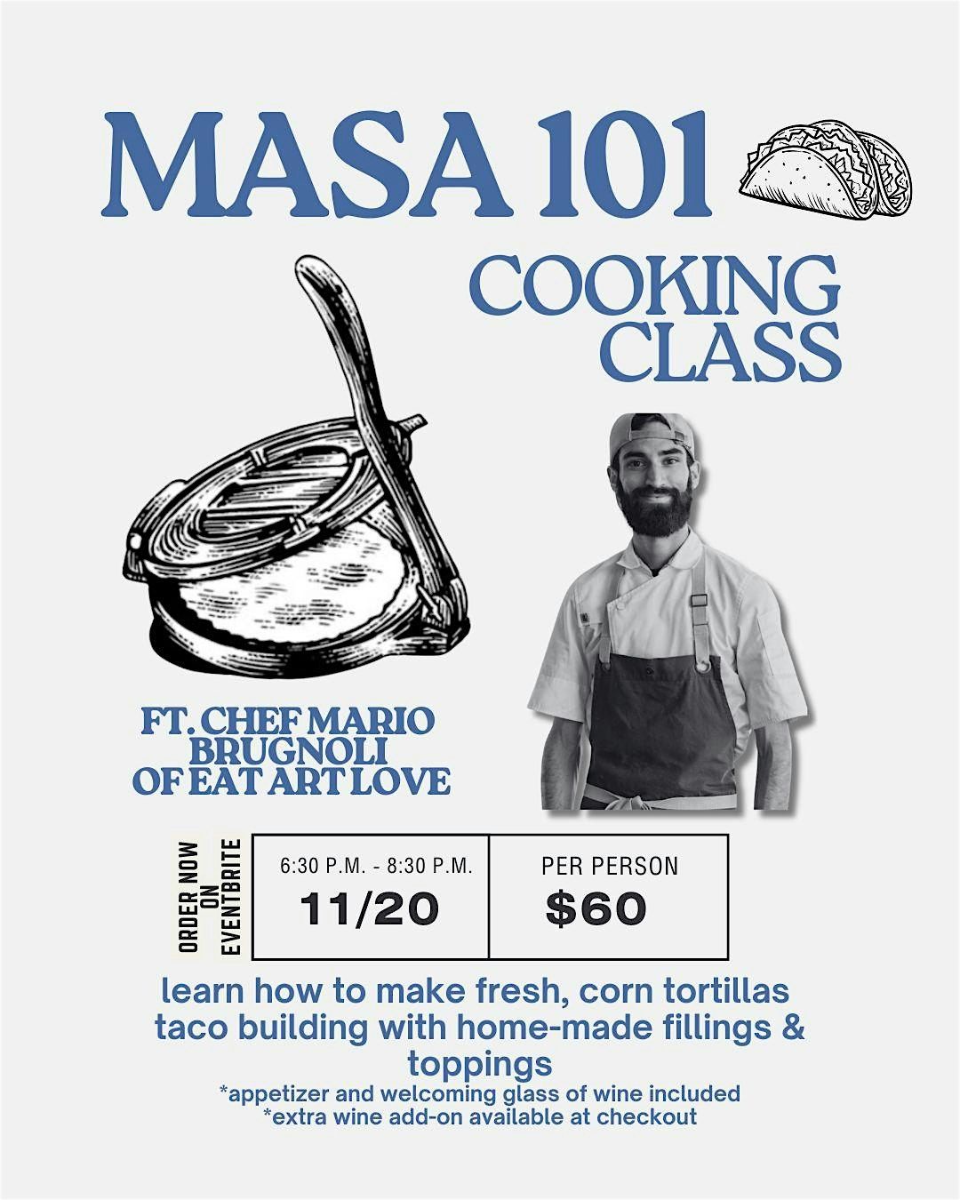 Masa 101 Cooking Class