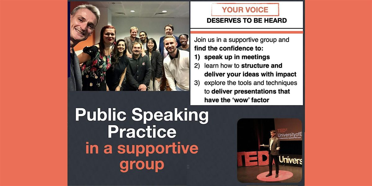 Public Speaking Practice in a supportive group