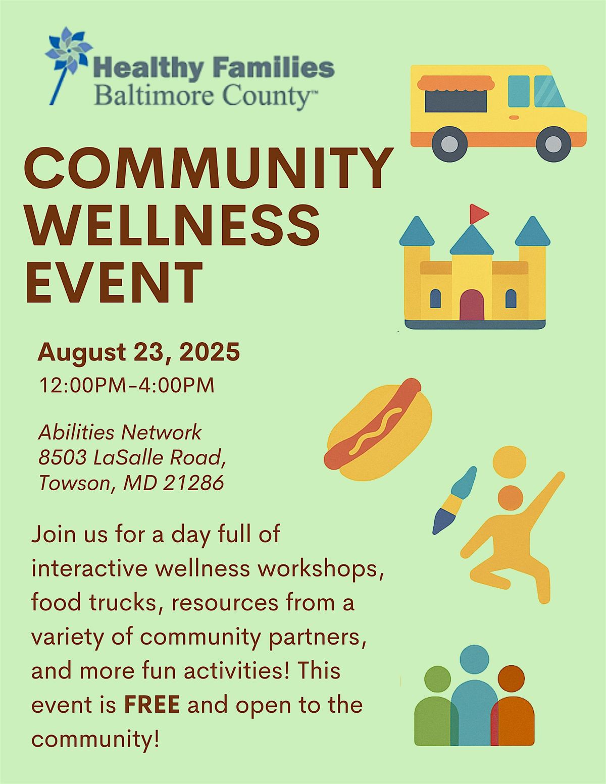Healthy Families Baltimore County Community Wellness Event
