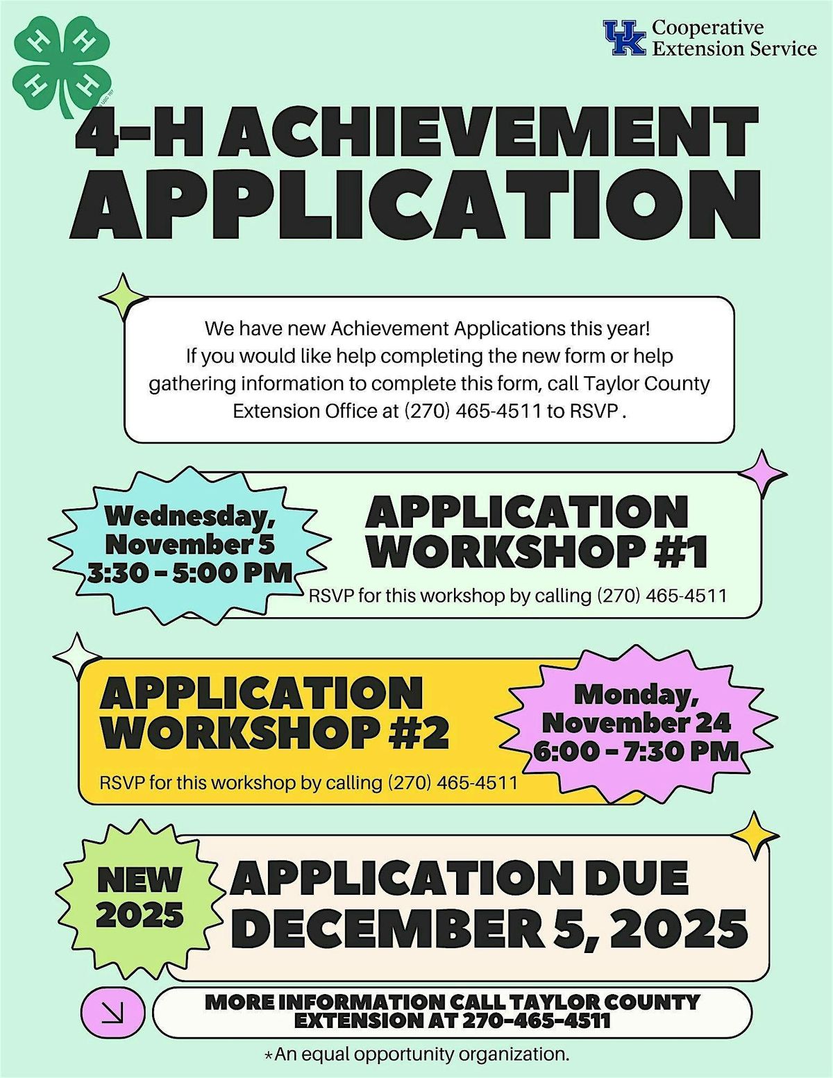 Achievement Application Workshop #2