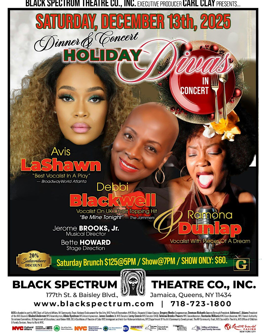 Black Spectrum Theatre Co. Inc. Holiday Divas In Concert