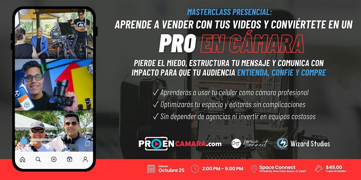 Masterclass presencial: PRO en C\u00e1mara