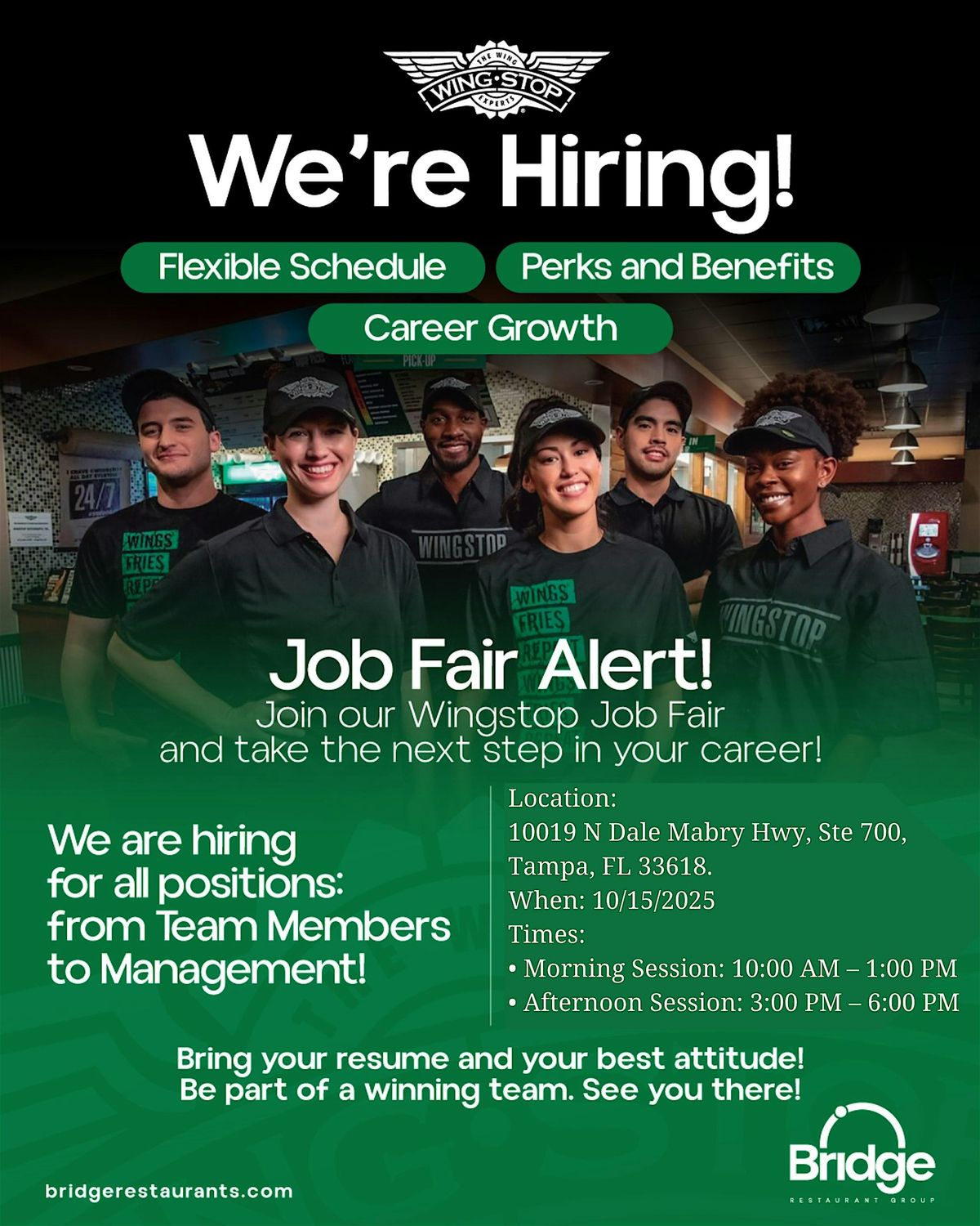 Wingstop Job Fair Tampa area