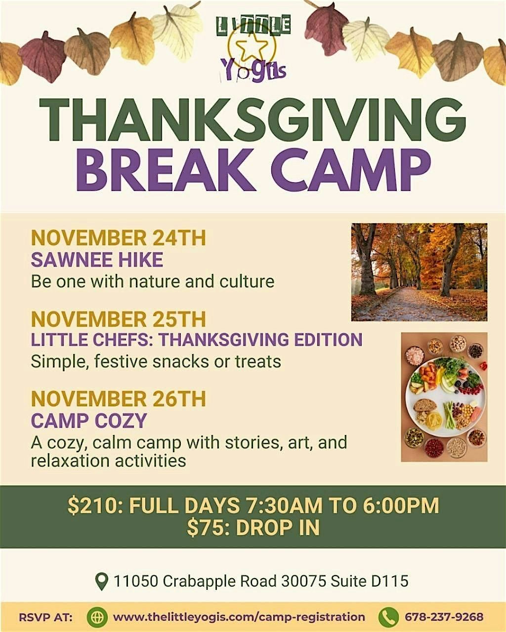 Thanksgiving Break Camp