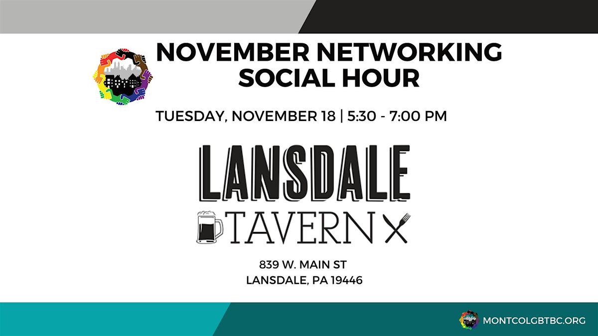 November Networking Social Hour in Lansdale