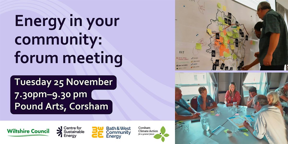 Community energy in Corsham forum meeting