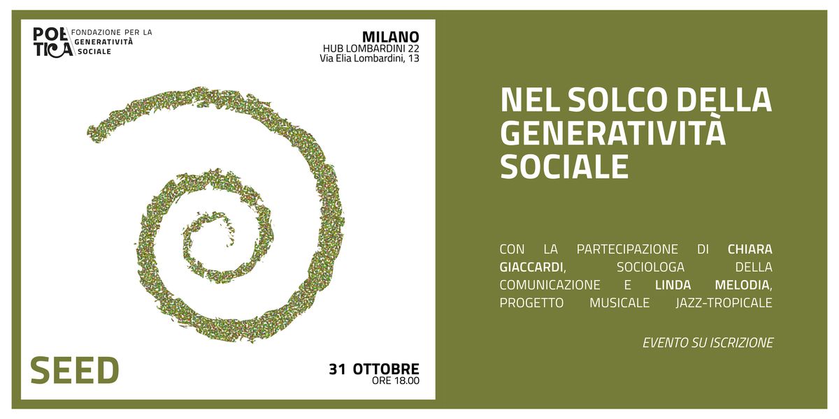 Nel solco della generativit\u00e0 sociale