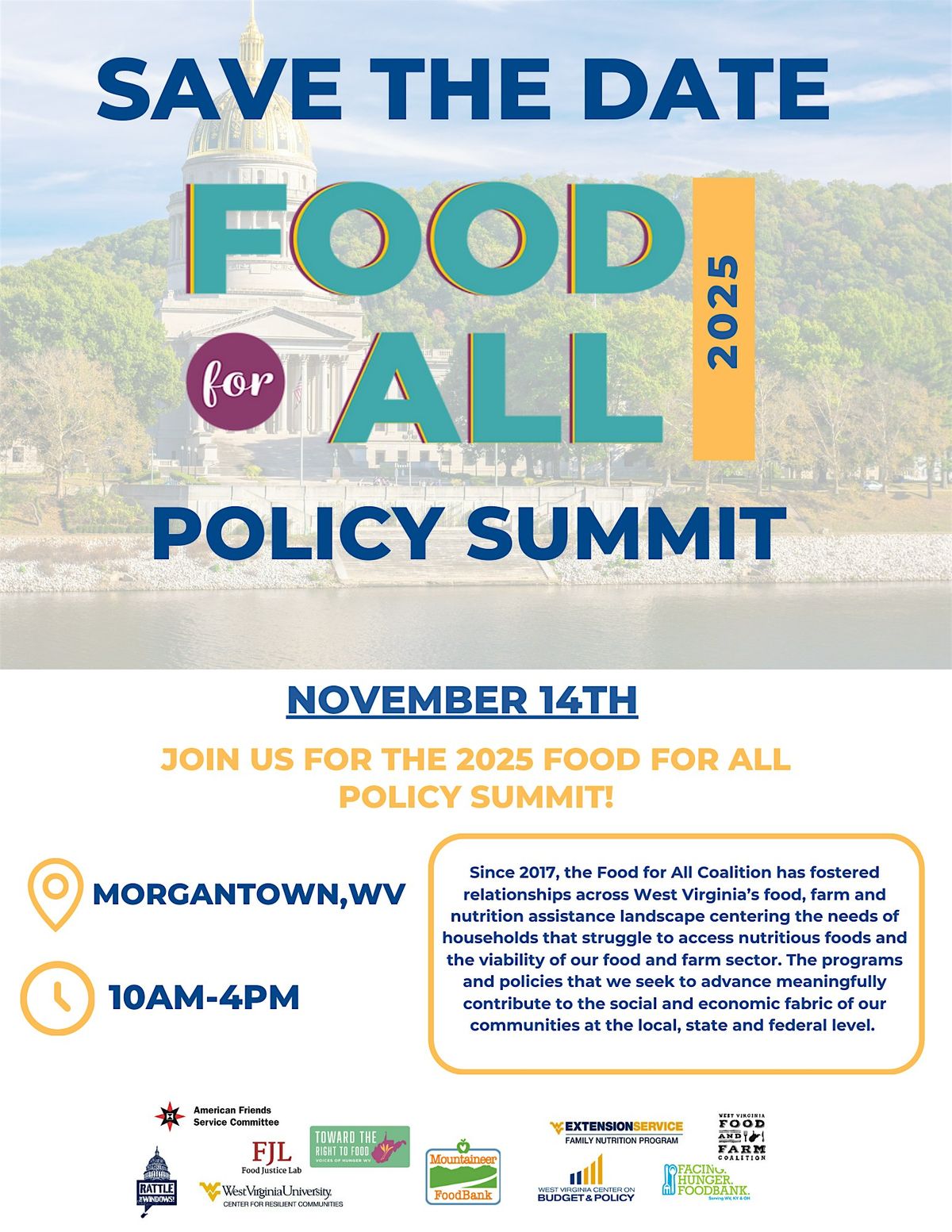 The West Virginia Food For All Policy Summit