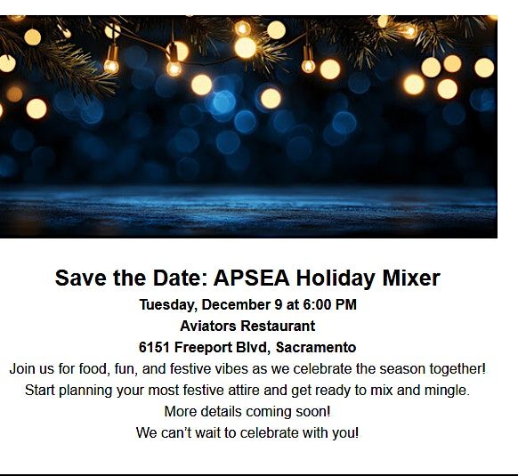 2025 Annual APSEA Holiday Mixer