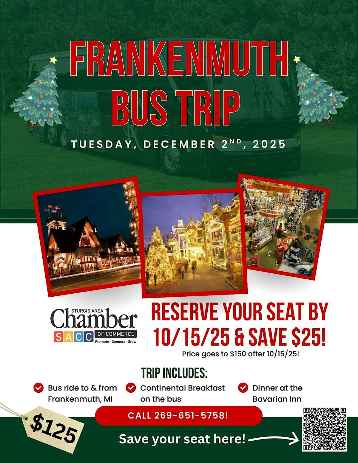 Bus Trip to Frankenmuth, MI