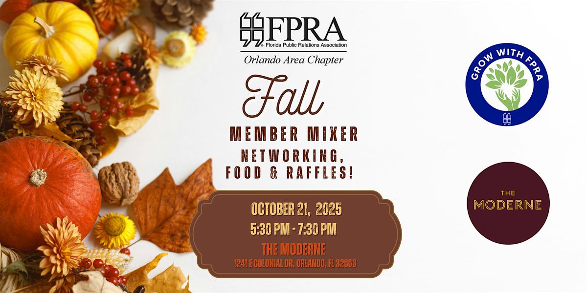 FPRA Orlando Fall Membership Mixer