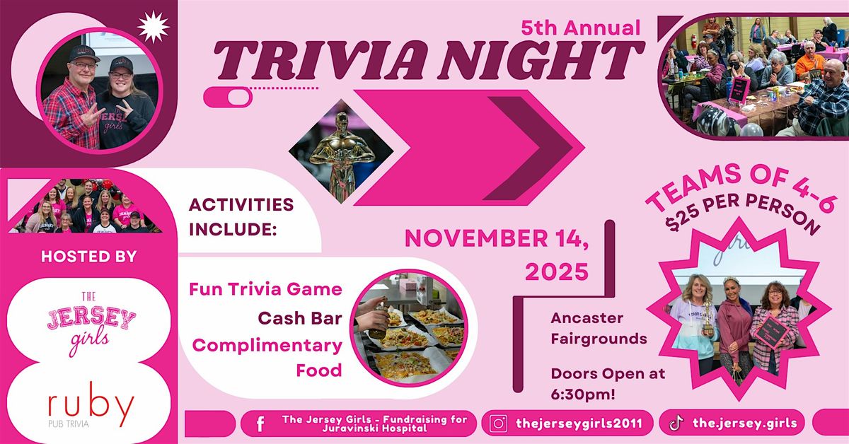 5th Annual Trivia Night Fundraiser