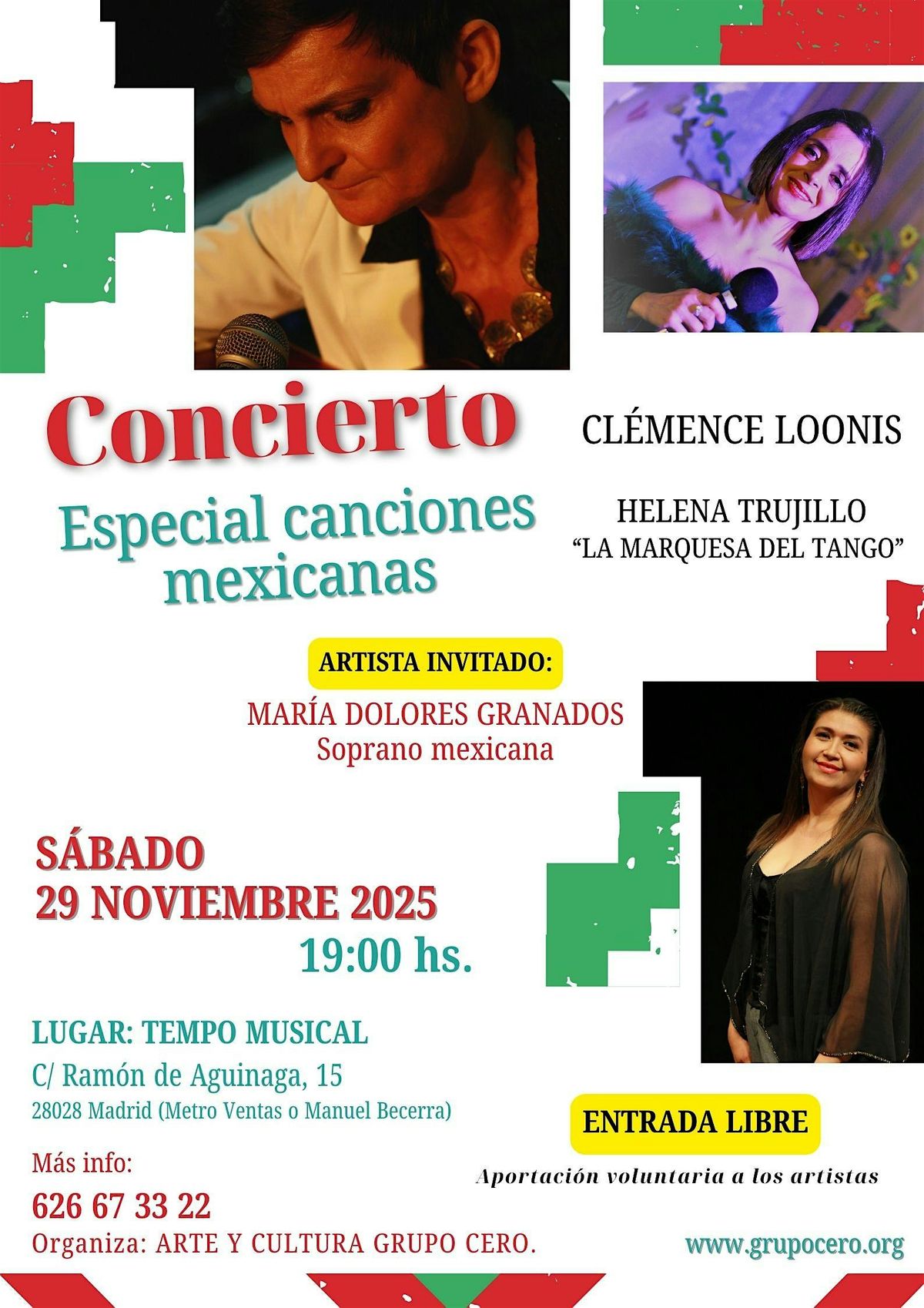 CONCIERTO: ESPECIAL CANCIONES MEXICANAS
