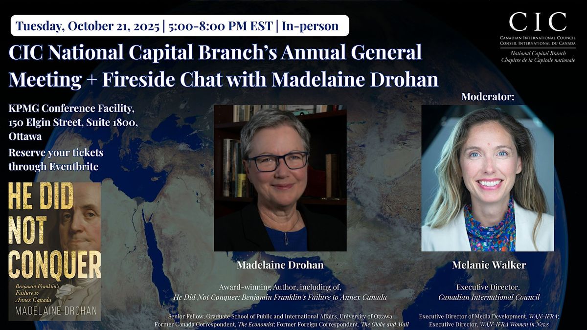 CIC-NCB's Annual General Meeting + Fireside Chat with Madelaine Drohan
