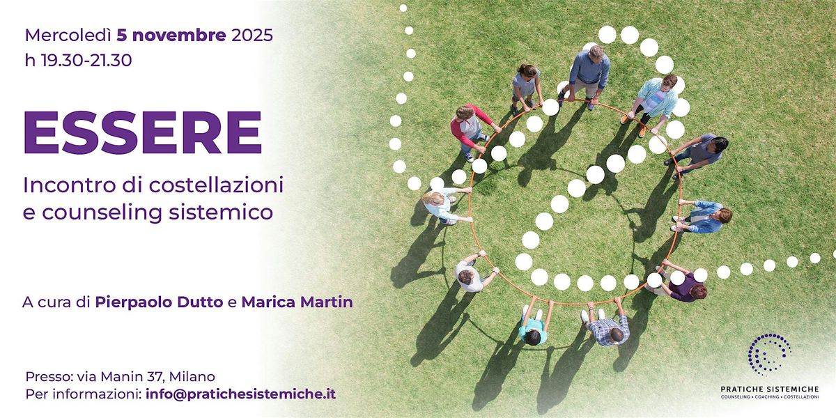 ESSERE - Incontro di costellazioni e counseling sistemico
