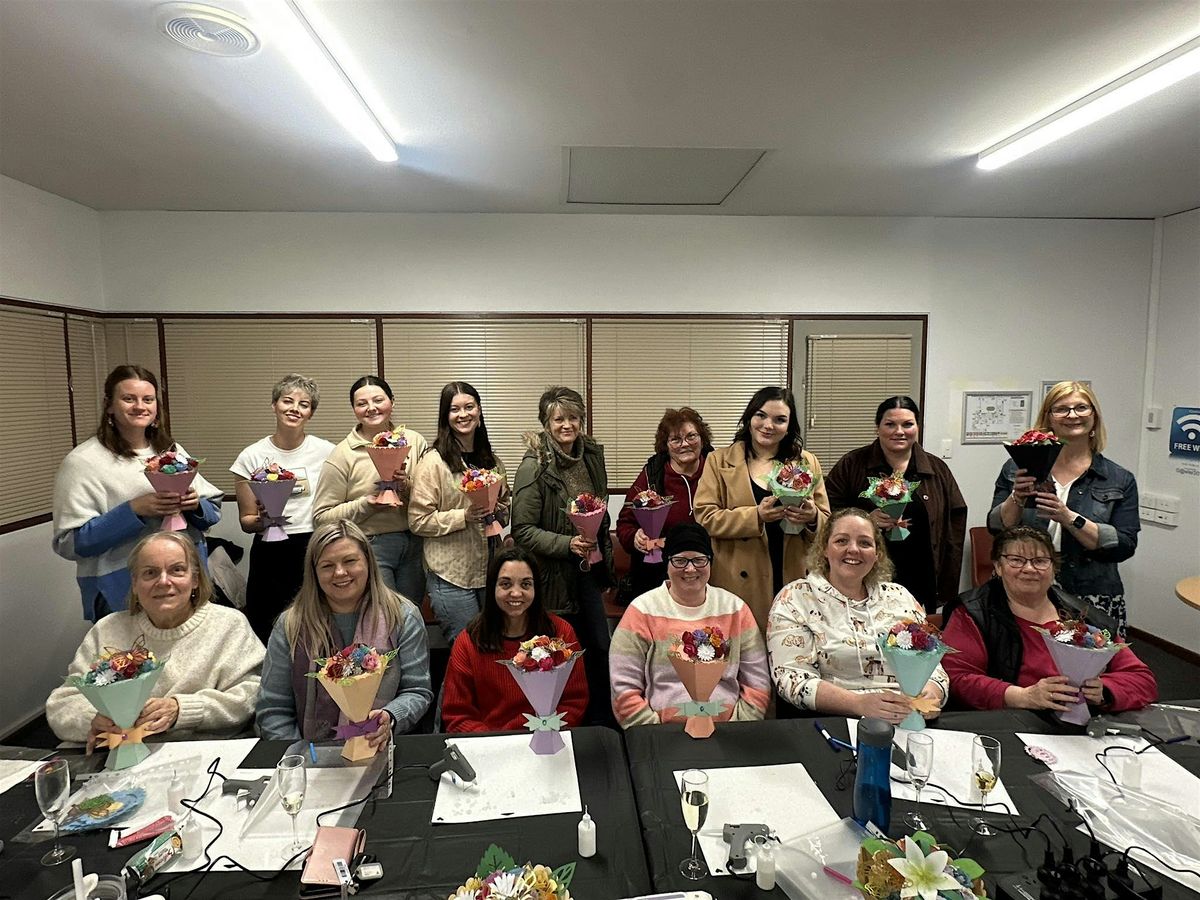 Sip, Snip & Blooms-Advanced Paper Flowers Workshop