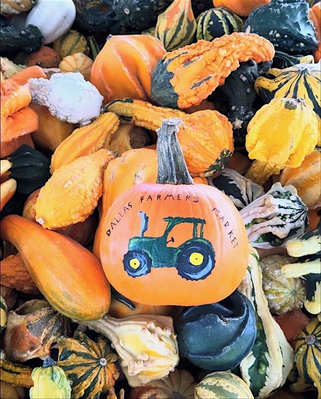 Pumpkin Painting at The Dallas Farmers Market