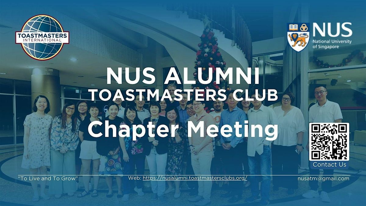 NUS Alumni Toastmasters Club November Chapter Meeting