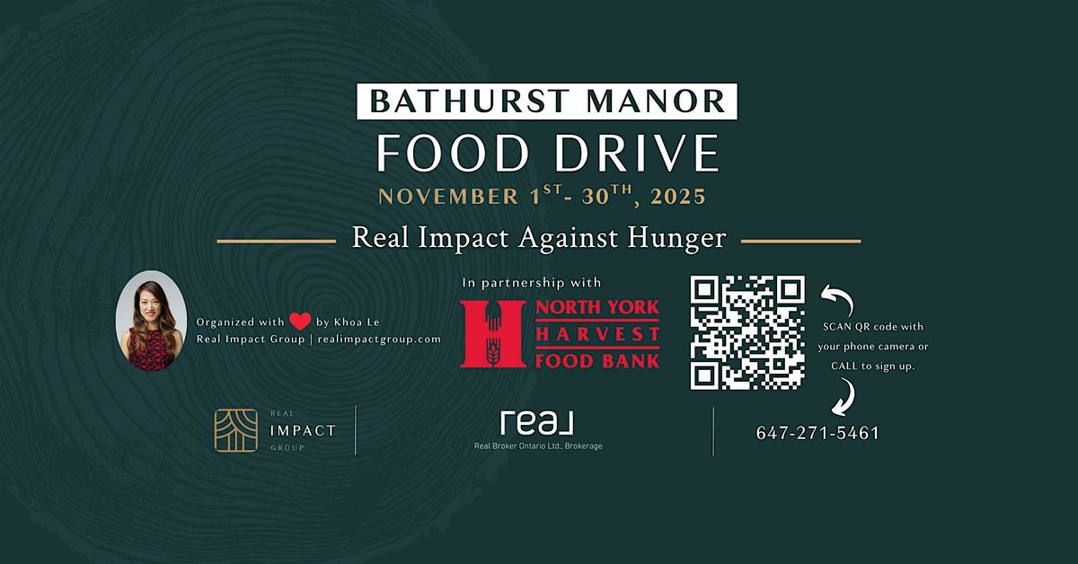 Bathurst Manor Food Drive | Real Impact Against Hunger