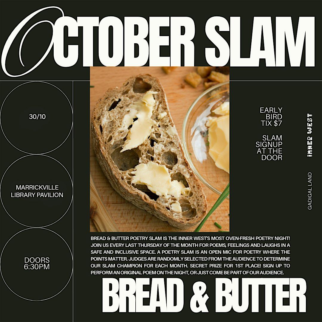 Bread & Butter Poetry Slam - OCTOBER SPOOKY EDITION