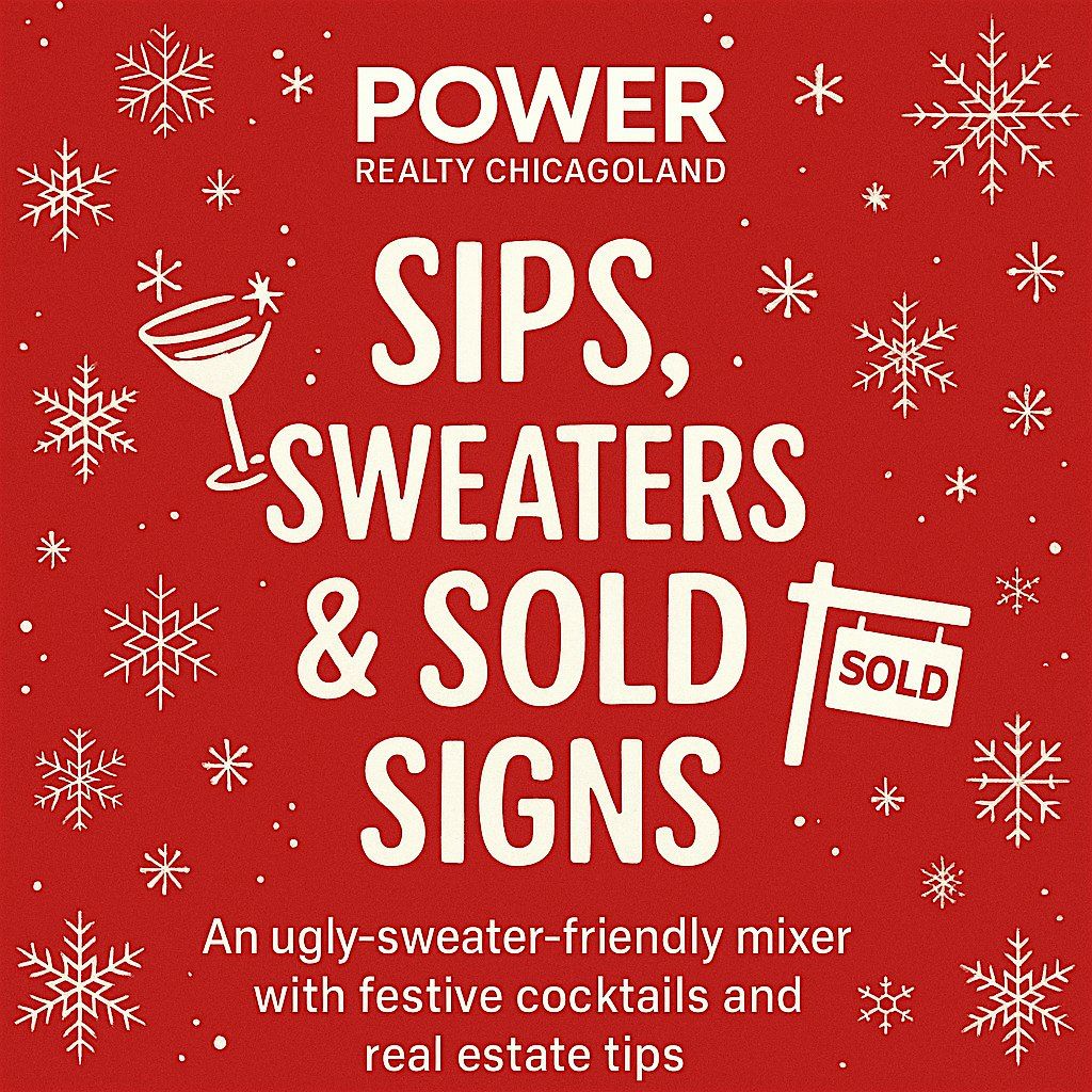 Sips, Sweater & Sold Signs