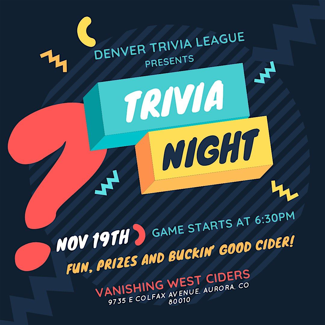 Trivia Night with Denver Trivia League