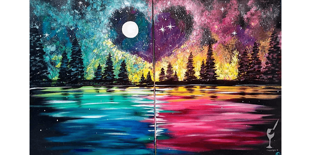 Peaceful Starry Sky Scene - Paint and Sip in Denver | Classpop!\u2122