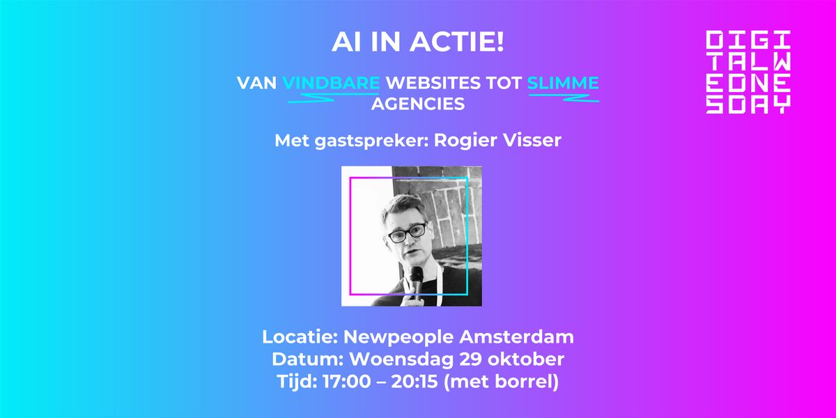 Digital Wednesday | AI in actie - van vindbare websites tot slimme agencies