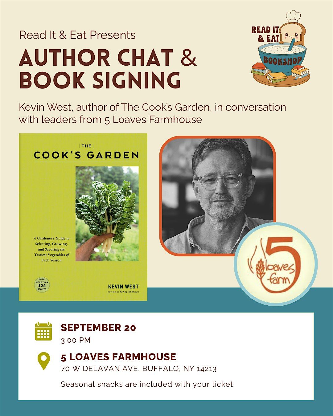 Talk & Taste: The Cook's Garden by Kevin West