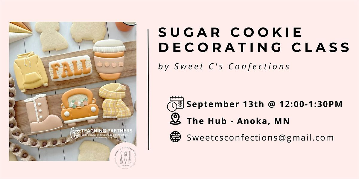 Sweater Weather Sugar Cookie Decorating Class in Anoka, MN!