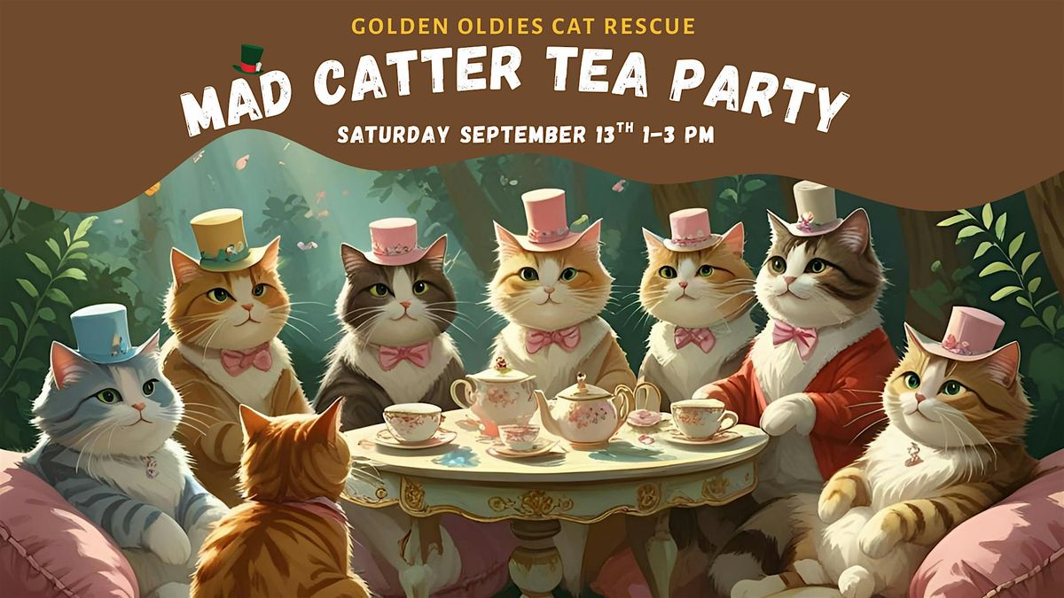 Golden Oldies Cat Rescue Mad Catter Tea Party Fundraiser