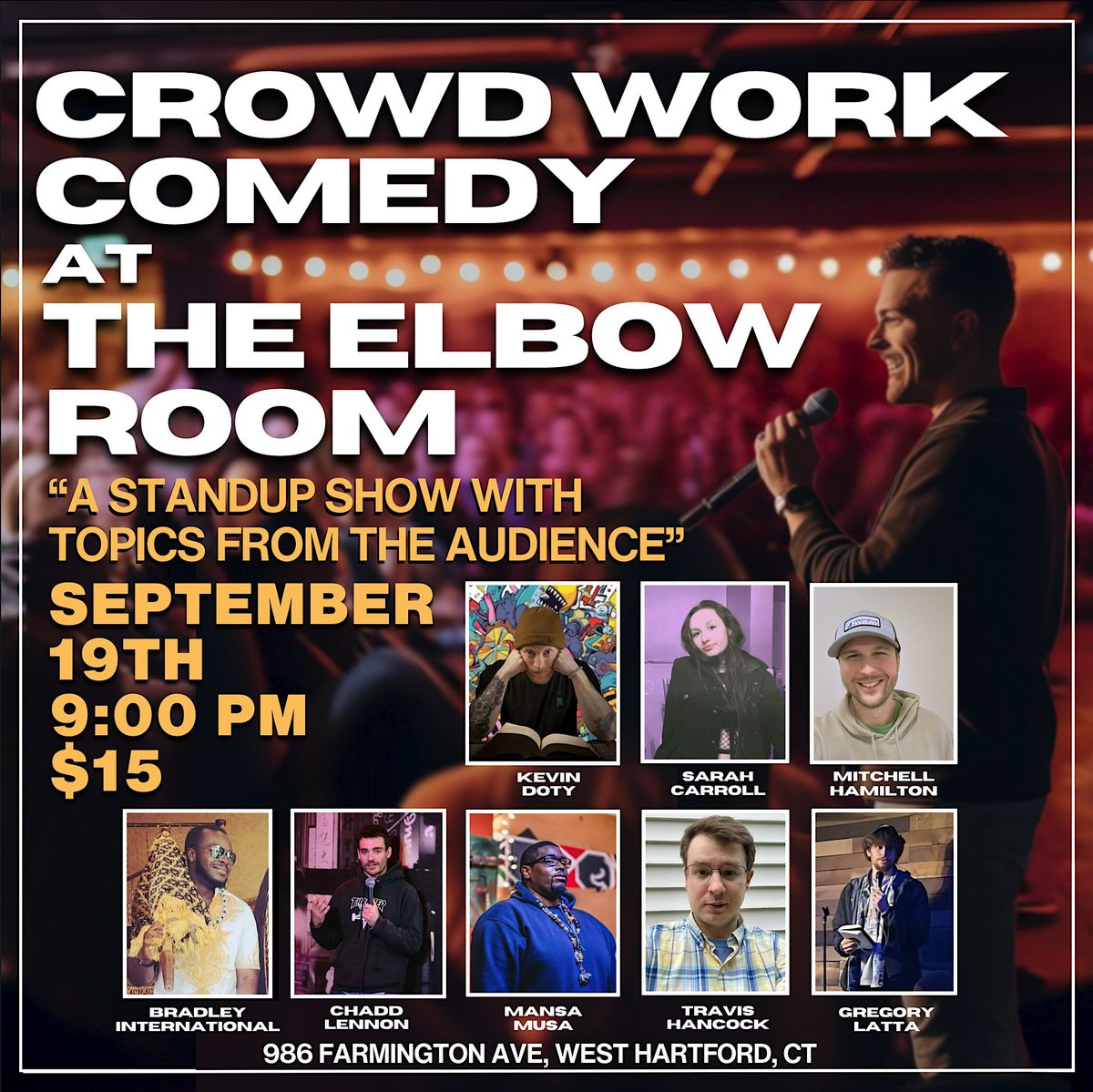 Crowd Work Comedy at The Elbow Room